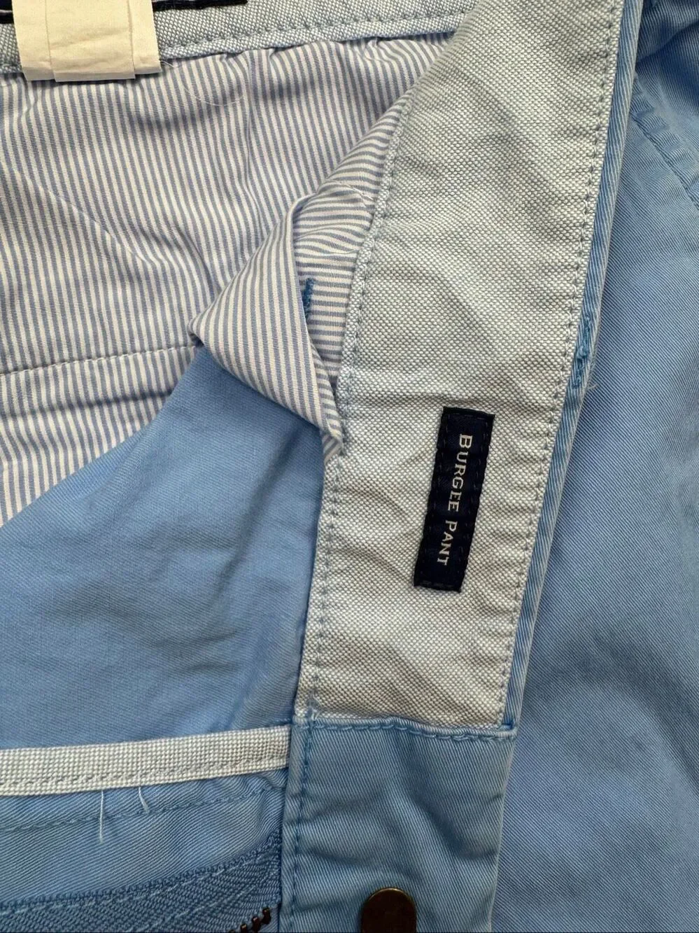 Vineyard Vines Burgee Pants Light Blue Mens Size 38x30